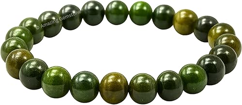 Vista 617 de Amazing Gemstone Crystal Bracelet for Women Men's Gifts - Protection Healing Crystal Bracelet - 8mm Gemstone Beaded Stretchable Bracelet Pulseras