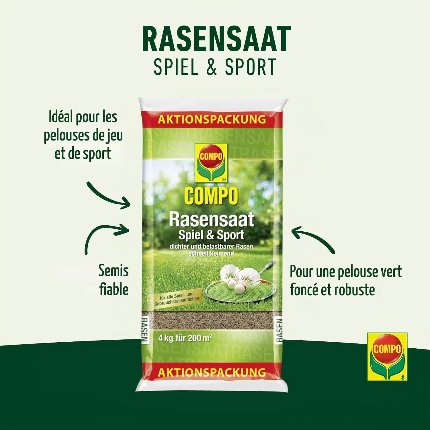 Compo Semences de Gazon - 4 kg