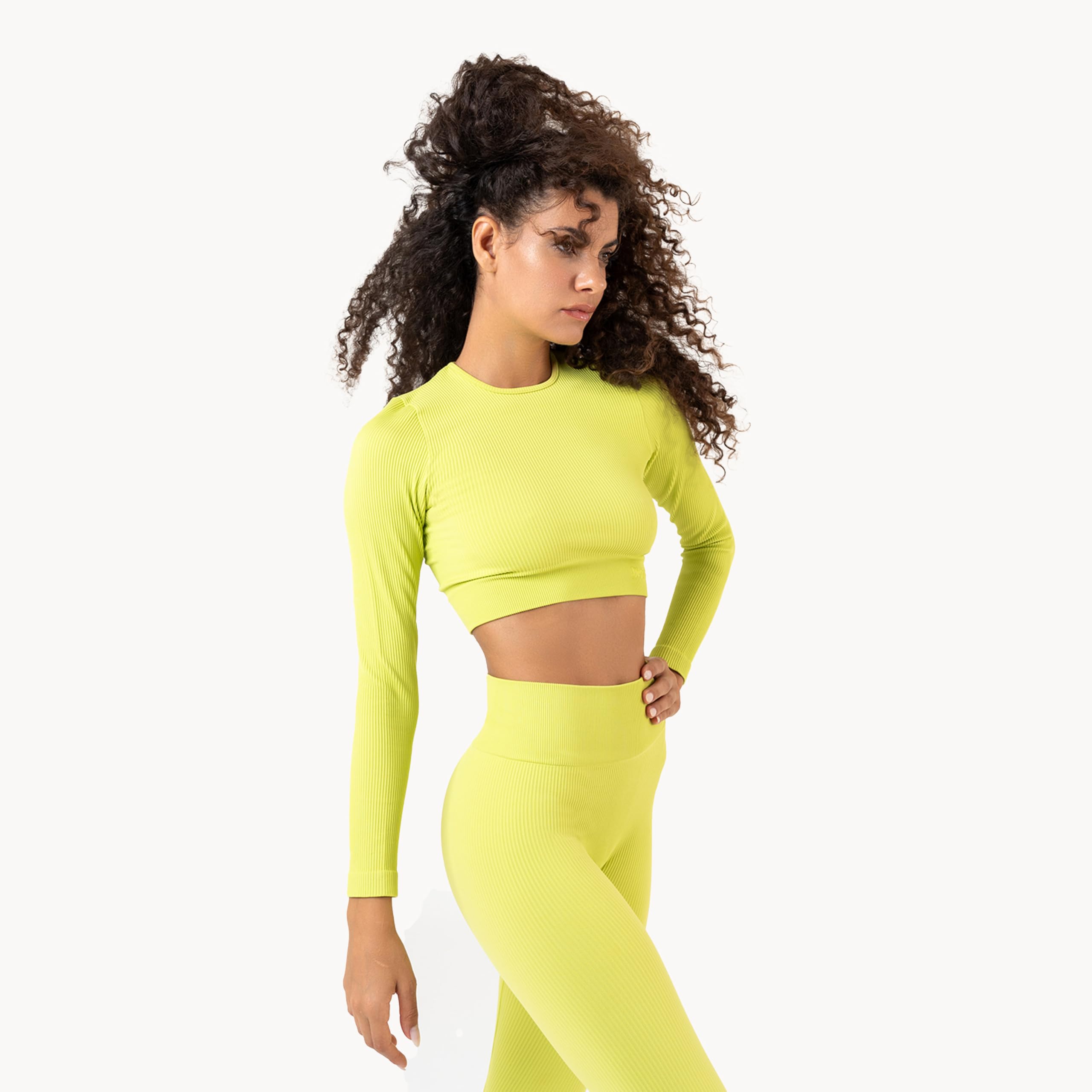 Invertika Top Sportswear Donna in Microfibra Effetto Push up Modellante e Contenitivo - Intimo Sportivo Donna a Costine Made in Italy