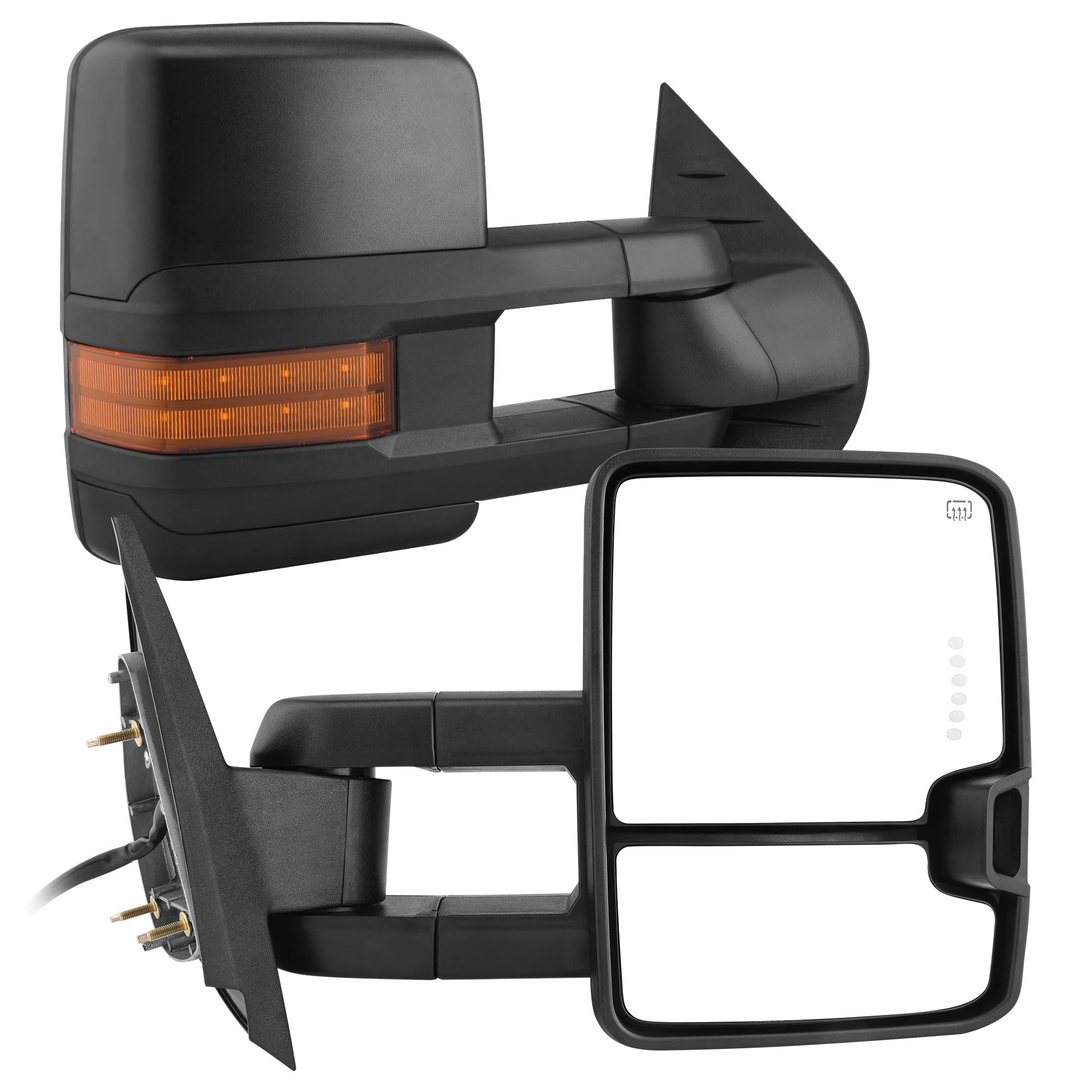 AUTOSAVER88 Tow Mirror Compatible with 2007-2013 Chevy Silverado GMC Sierra