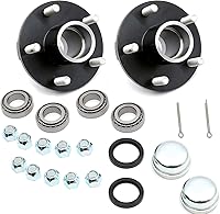 Vista 6 de Kit de cubo de remolque, 5 pernos en círculo de 4-1/2 pulgadas, para eje de 2,200 libras, incluye rodamientos de diámetro interior de 1-1/16