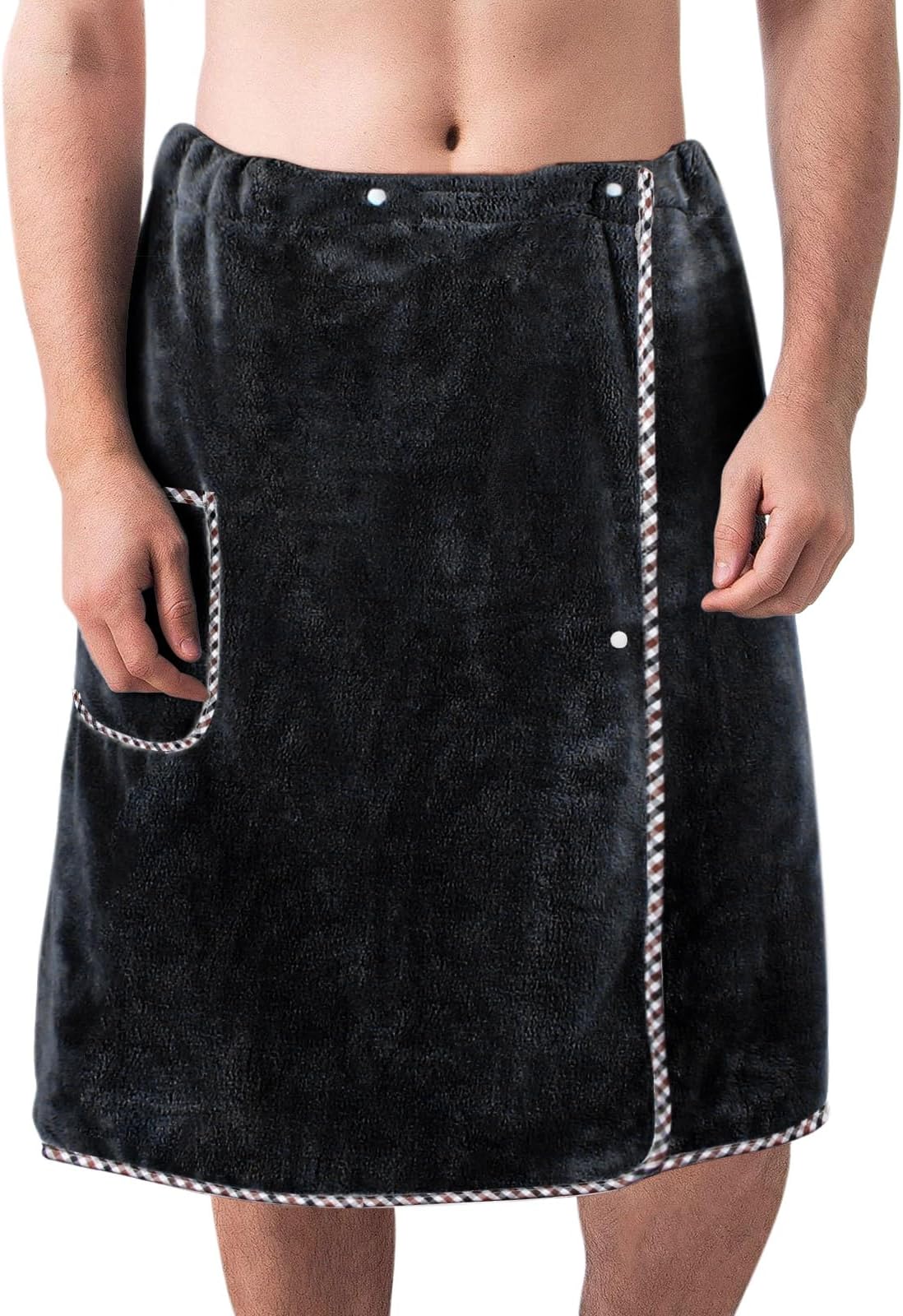 FUNTALE Men Soft Wearable Bath Towel, Men’s Bath Wrap