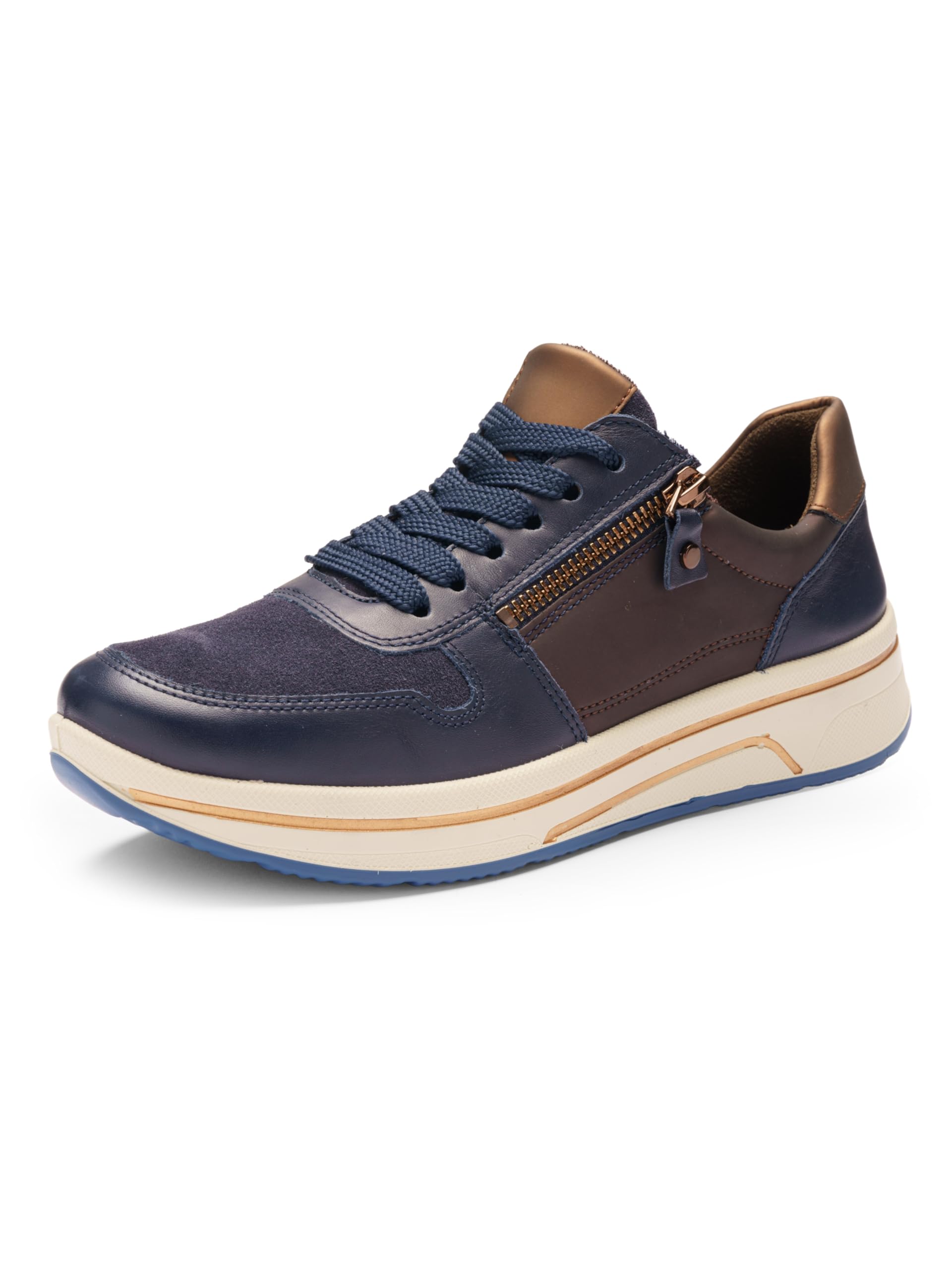 ARA Women's Sapporo Trainers, Blue Amarone Nuts, 41 EU Weit