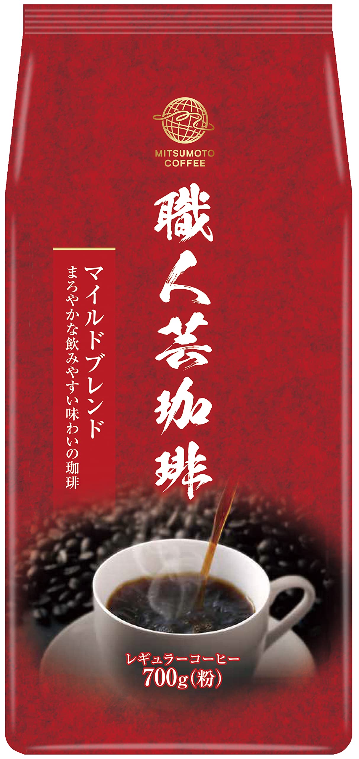Amazon | 三本コーヒー 職人芸珈琲マイルドブレンド 700g | 三本