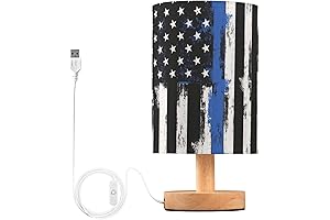 Police Officer Flag USB LED Table Lamp
