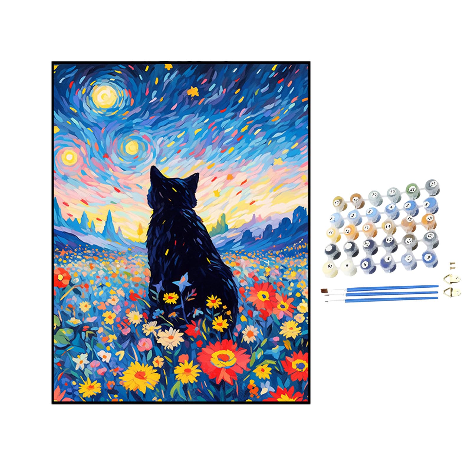 Cuadros De Pintura Por Numeros Shukqueen Pintura Por Números Para Adultos, Kit De Pintura Al óleo Por Números Para Niños, Adultos, Principiantes, Felicidad, Conejo Sosteniendo Una Fresa, 20 X 26 Pulgadas (sin