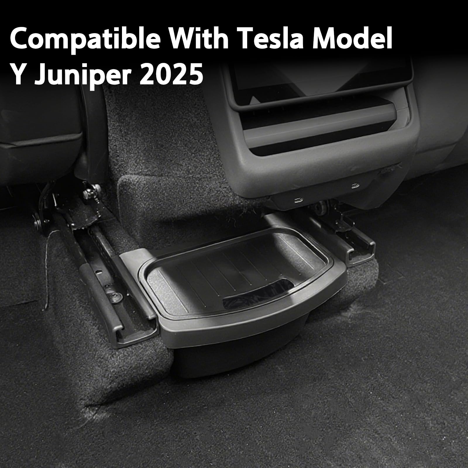 Console centrale posteriore Organizer per Tesla Model Y Juniper 2025 Scatola portaoggetti Posteriore Seconda fila Sedile Organizer Accessori Interni
