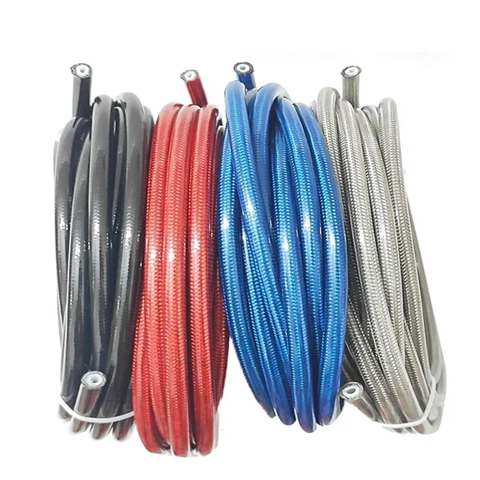 rura hamulcowa Przewód Hamulcowy Motocyklowy AN3 5m/partia, Pleciony, Ze Stali Nierdzewnej, PTFE, Wąż Hydrauliki Płynowej, PTFE(PTFE Blue)