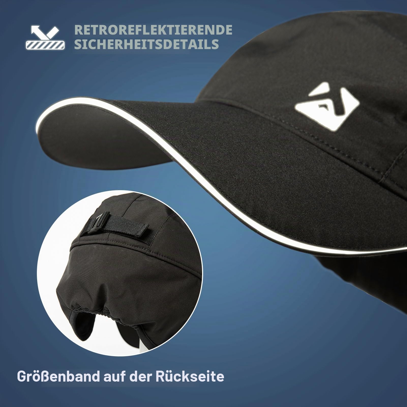 TOP-EX Oversize XL XXL Herren wasserdichte Winter-Baseballkappe mit Fleece-Ohrklappen und Fallensteller-Hut für kaltes Wetter große Köpfe