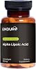 Endur Alpha Lipoic Acid, Antioxidant Defense & Cellular Energy Support, Immediate Release, Vegan, Gluten Free, 300mg 150 Softgels