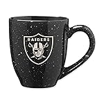 Rico Industries NFL Football Las Vegas Raiders 16 oz Team Color Laser Engraved Ceramic Coffee Mug forRico Industries NFL Fans
