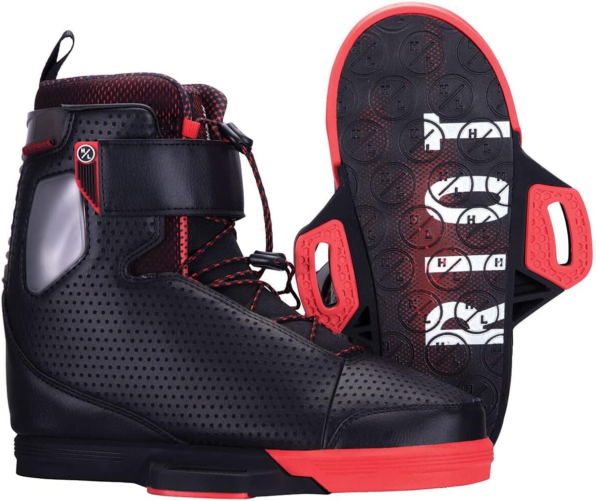 Hyperlite Riot Mens Wakeboard Bindings Black/Red 9