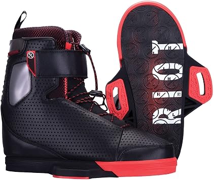 Hyperlite Riot Mens Wakeboard Bindings Black/Red 9