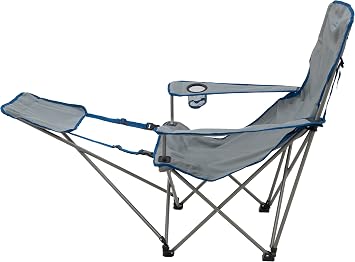 ALPS Mountaineering Escape Lounge Camping Chairs for Adults with Footrest and Adjustable Armrests, Sturdy Steel Frame, Compact Foldable Design, and Carry Bag