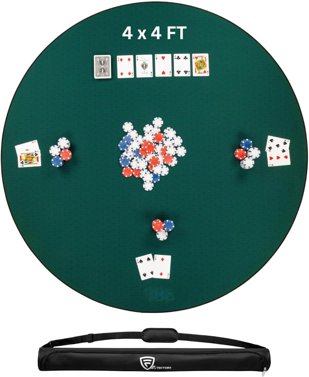 Board Game Mat for 42 x 66 in Tables, Mahjong Mat with Carrying Bag, Neoprene Playmat, Table Cover for Board Games, Tile, Poker, RPG and Dominoes (Burgundy, 42 x 66 Inches)