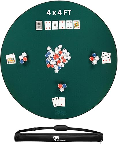 Miniatura 91 de Tapete de juego de mesa de 42 x 66 pulgadas, tapete Mahjong para mesa con bolsa de transporte, tapete de juego de neopreno antideslizante, cubierta