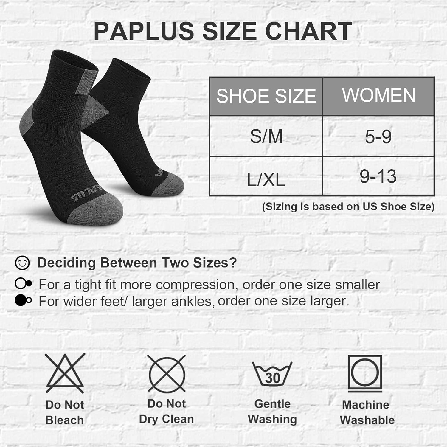 PAPLUS Ankle Compression Socks for Women 6 Pairs, Running Athletic Socks with Arch Support,Plantar Fasciitis Socks - Image 3