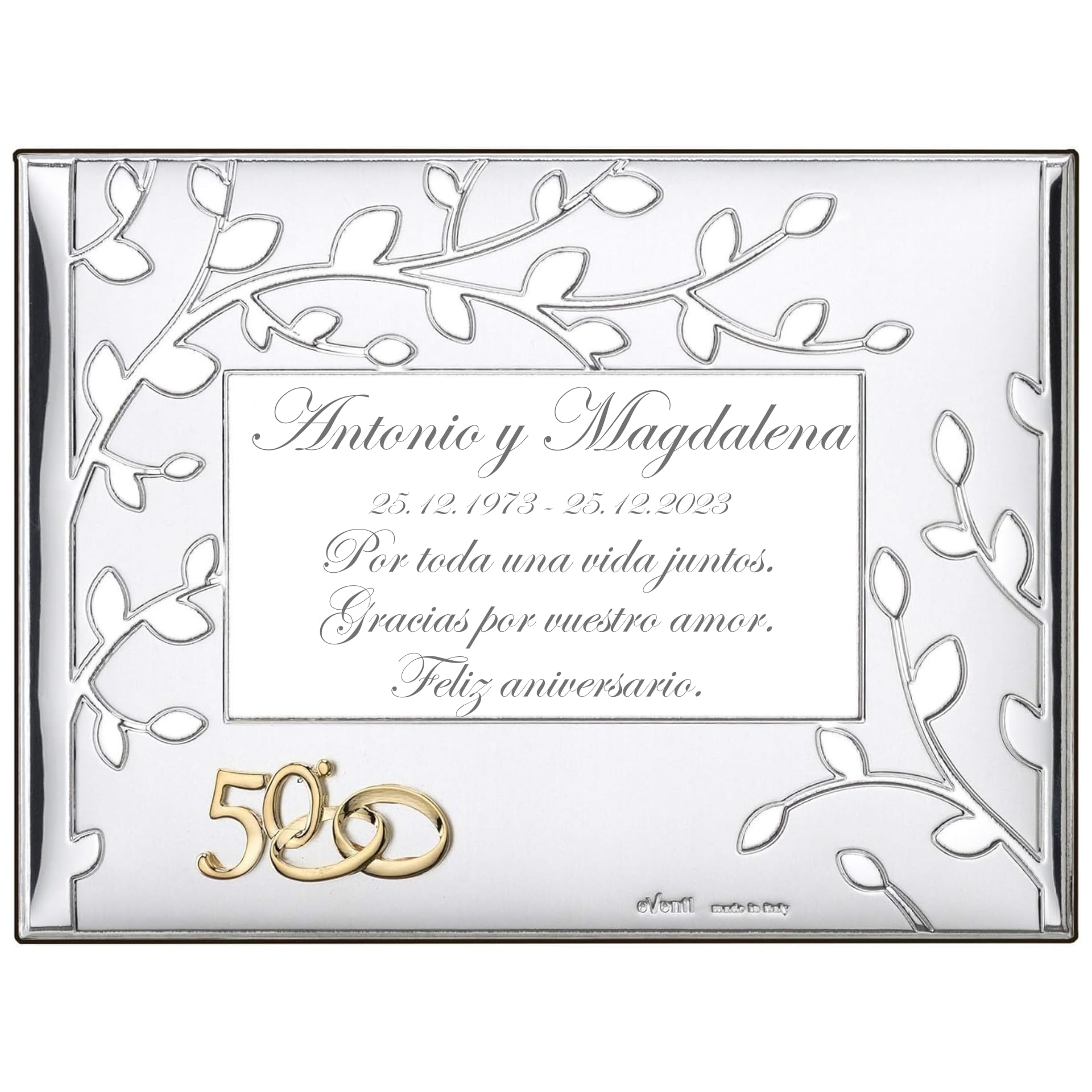 El Faro Placa 50 Aniversario arbol 13x18 Personalizada Bodas de Oro