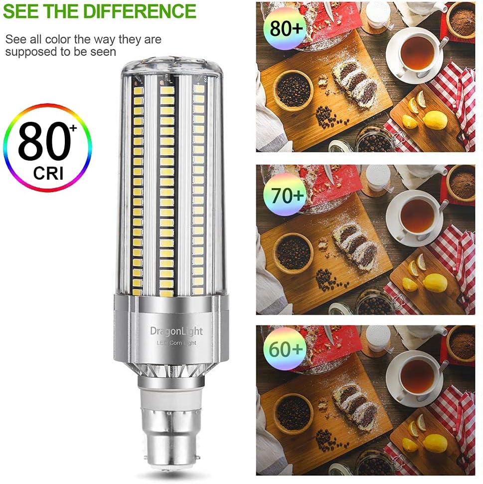 DragonLight 60W Super Bright B22 Bayonet Cap LED Corn Light Bulb(500 Watt Equivalent) - Image 5