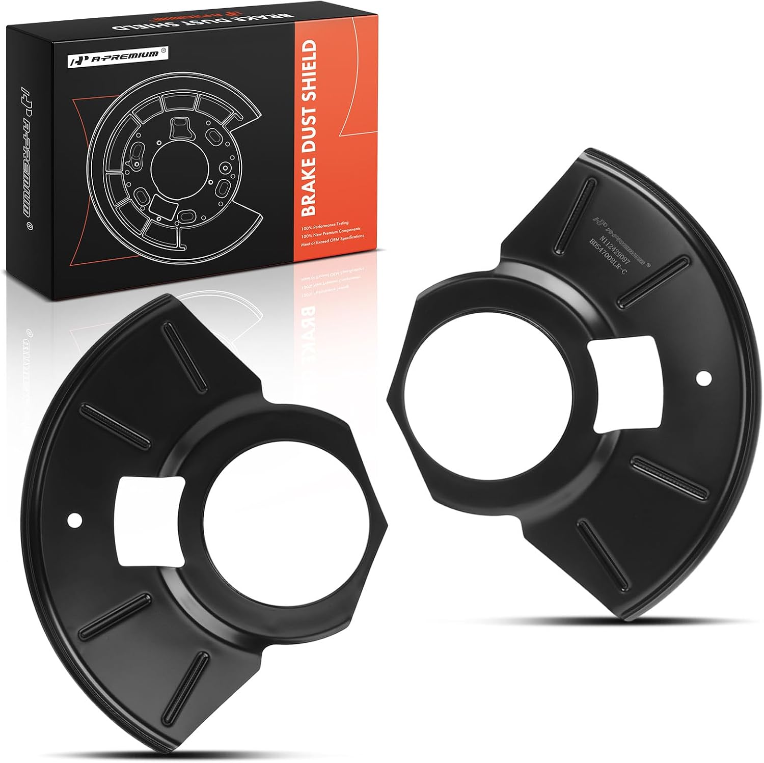 A-Premium Front Driver & Passenger Side Brake Dust Shield Compatible with Ford and Mercury Models - Escape 2001-2012, Mariner 2005-2011, 2-PC Set