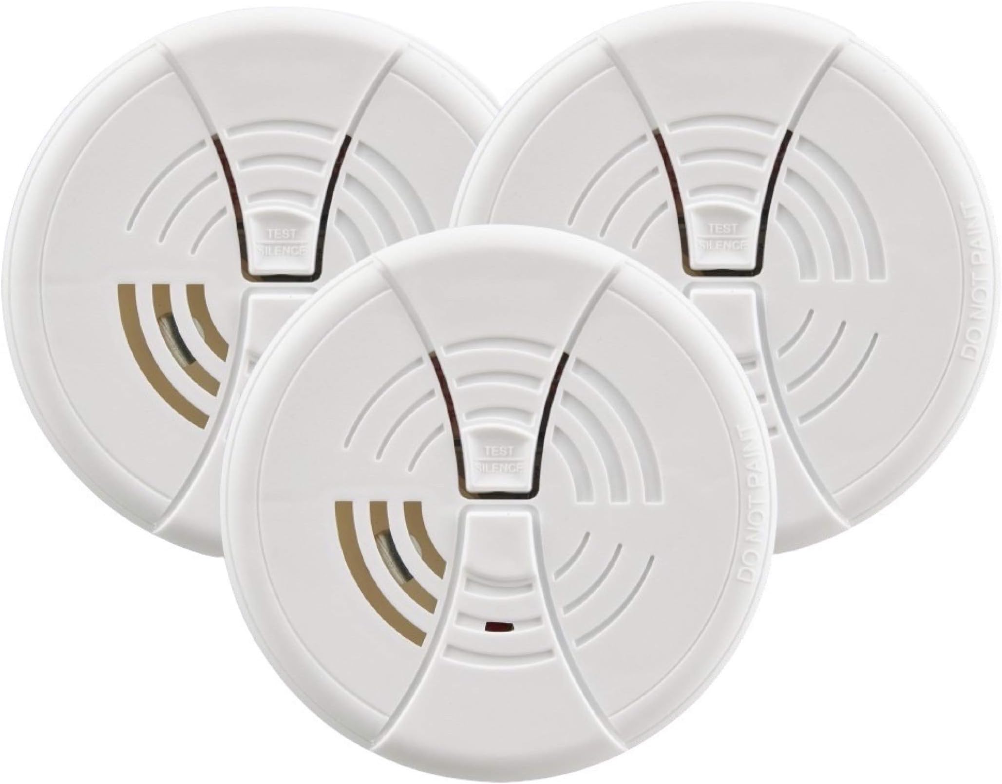 First Alert FG200 Family Gard Basics Smoke Alarm (Pack of 3) | Battery Operated Smoke Detector , White