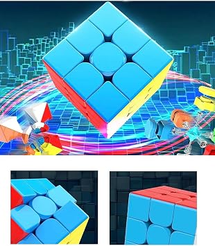 Speed Cupe Rubik K p Zeka K p  3x3 Canl  Renkler H z K p ,fidget Oyuncak Ak l K p  Zeka Oyunu,  ok Renkli