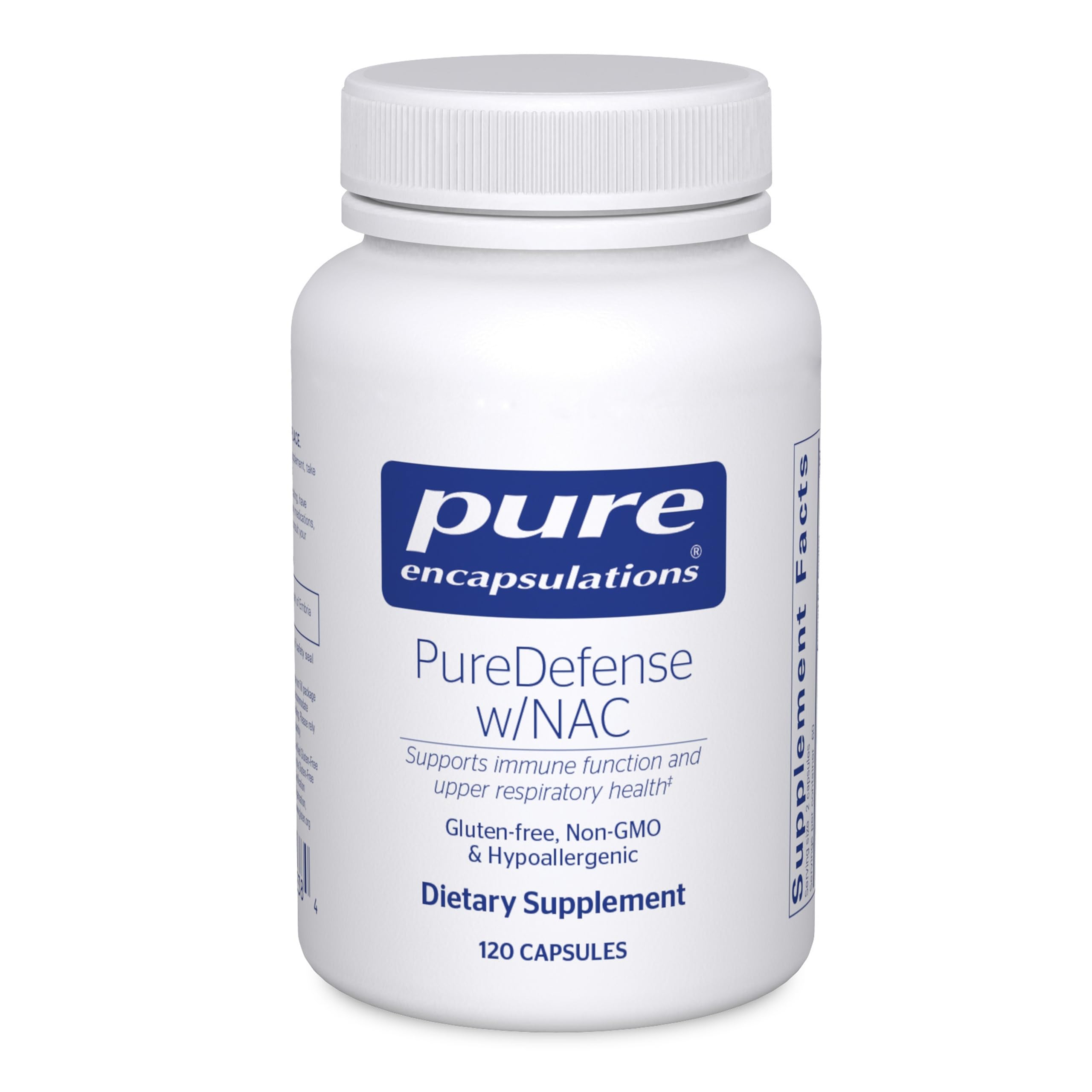 PureDefense with NAC | Enhances First-Line Immune Defense and Upper Respiratory Health | 120 Capsules