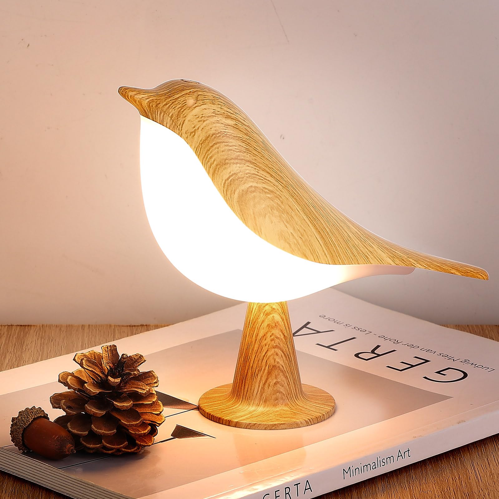 Haotao - Lámpara de escritorio - LED Luz Nocturna Infantil - Lampara Regulable Táctil Para Dormitorio - Con 3 Modo de Luz - Recargable por USB - Regalo Para Niños/Adulto