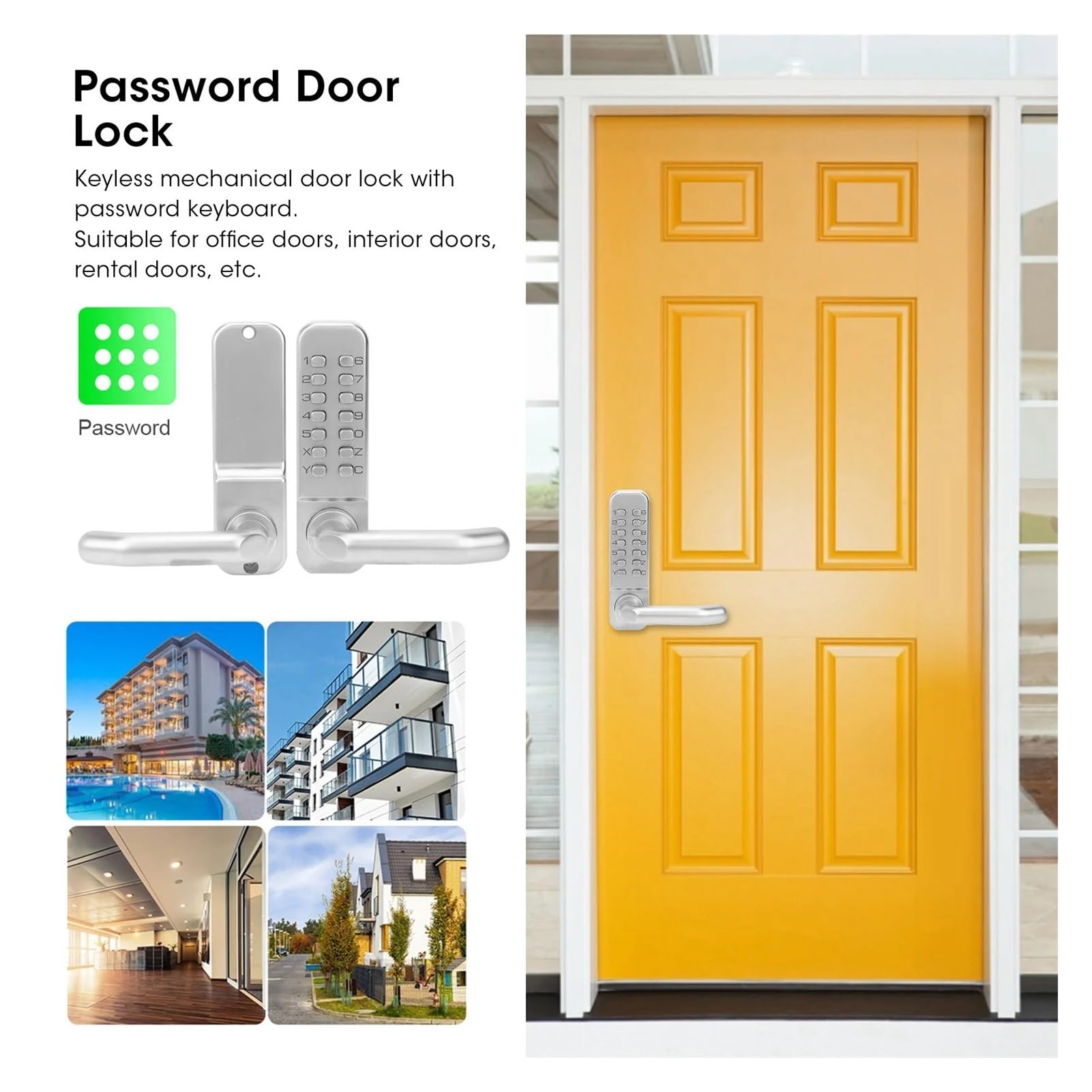 Cerradura de Puerta con contraseña Cerradura de Puerta Inteligente