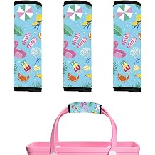 Luggage Handle Wrap 3Pcs Suitcase Identifier - Bogg Bag Strap Wrap Cover, Easy Identification Bright Neoprene Marker Sleeve Grips Comfort Travel Accessories for Airport Y18