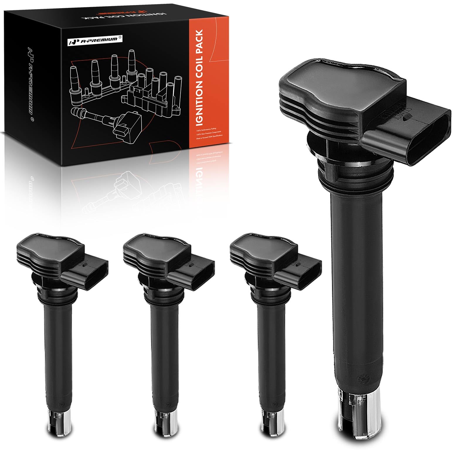 Ignition Coil Pack for Turbo 2.0T 3.2L Audi A4 A5 A6 A3 Q5 SQ5 Q7 S4 S5, VW Pass