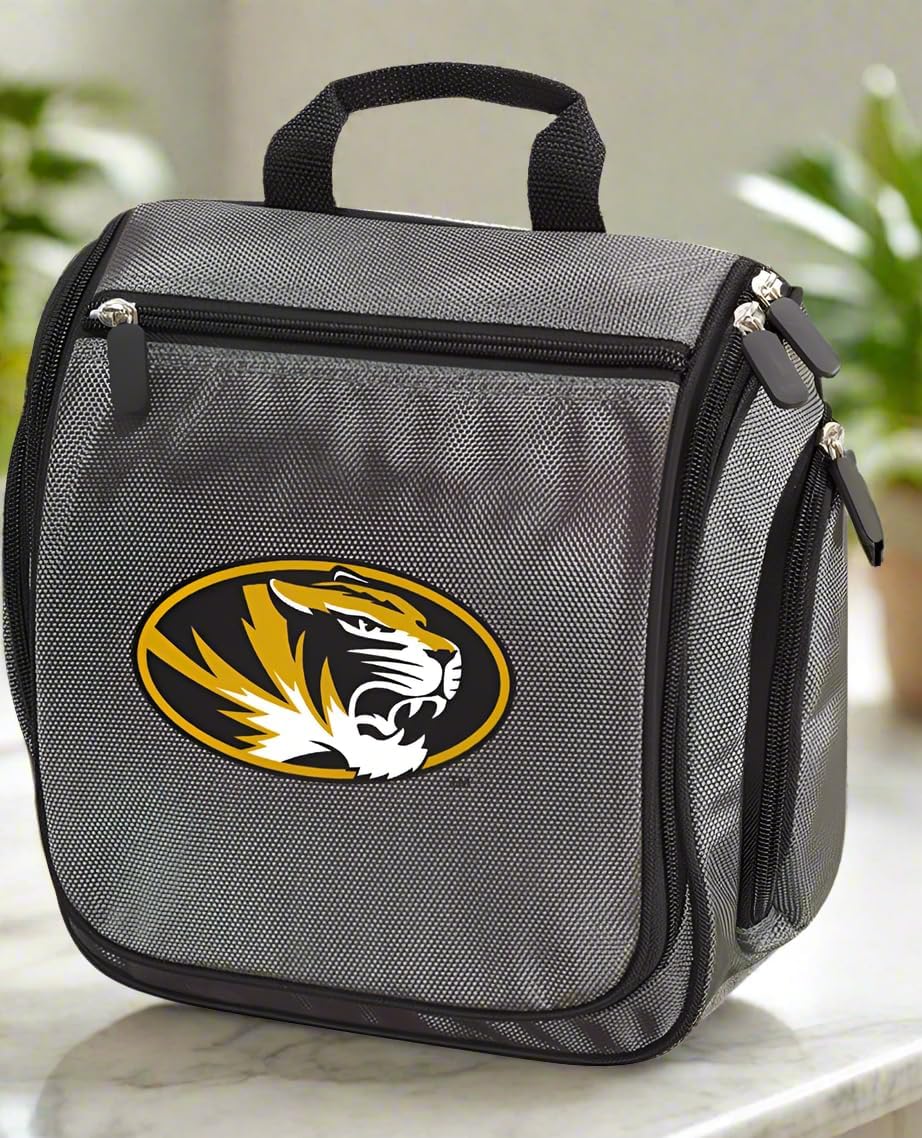 Broad Bay University of Missouri Toiletry Bags or Mizzou Shaving Kit for Men - HANGABLE Overnight Travel Bag