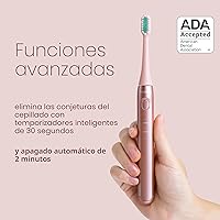 Vista 4 de Aquasonic Icon - Cepillo de dientes recargable aceptado por la ADA, soporte magnético y estuche de viaje delgado, 2 modos de cepillado