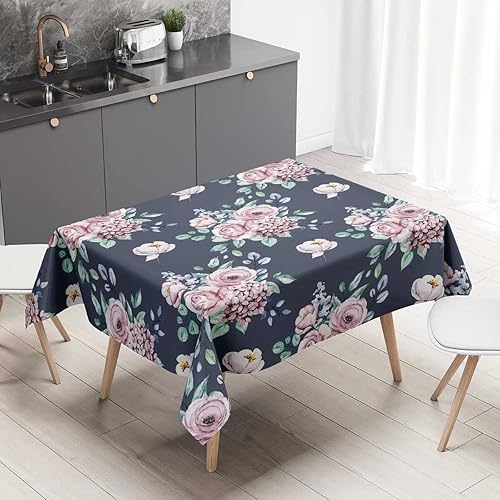 Miniatura 6 de Nostalgic Moon Mantel para mesa rectangular pequeña mesa de picnic impermeable a prueba de polvo, 30 x 30 pulgadas