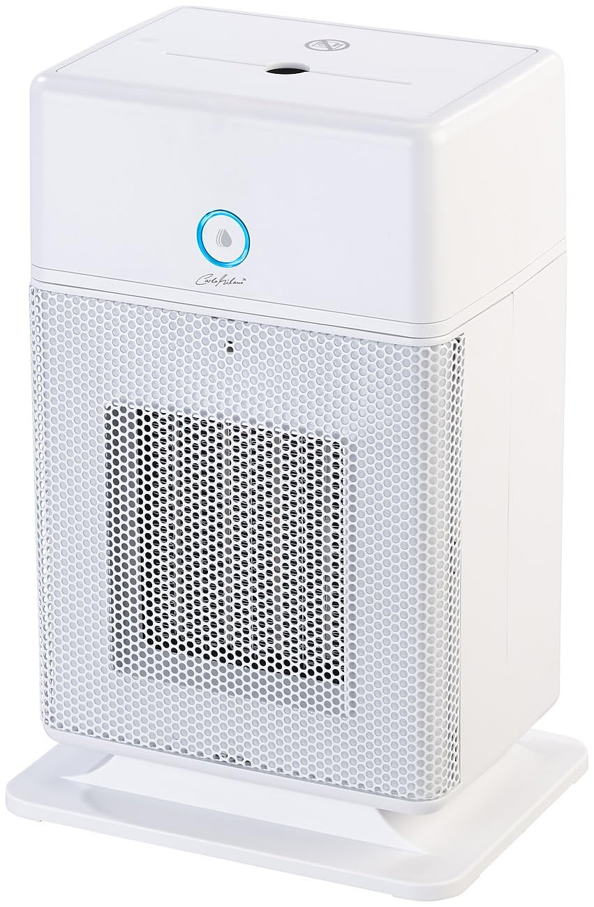 Calefactor cerámico 2 en 1 con humidificador, termostato y oscilación, 1800 W