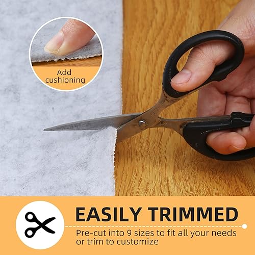 Miniatura 2 de Almohadilla antideslizante para alfombra, almohadillas de goma natural de 14 de pulgada de grosor, almohadilla de agarre para alfombra de fieltro,