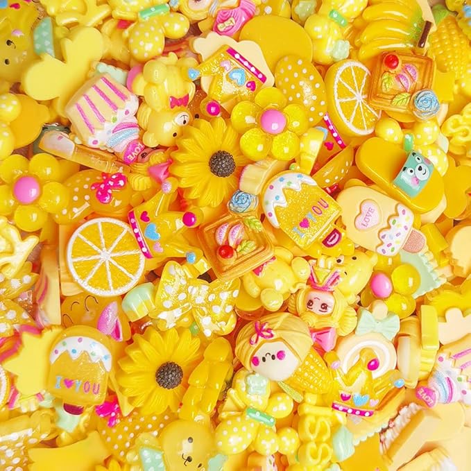 100-Piece Mixed Resin Flatback Buttons For Scrapbooking, Crafting & DIY Embellishments