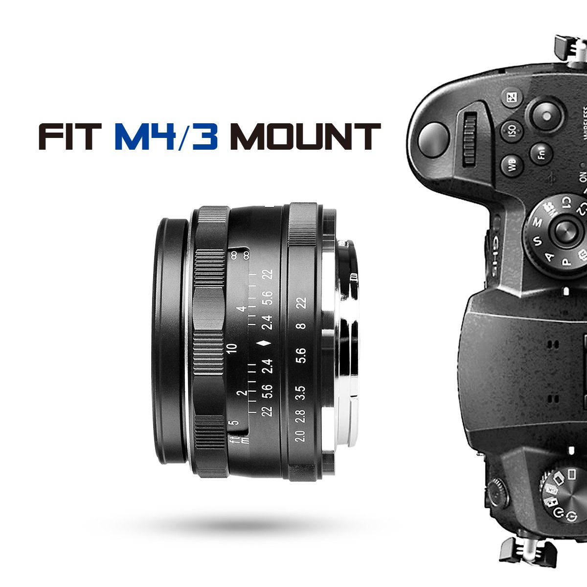 Amazon.co.jp: Meike 50mm f/2.0 大口径マニュアルフォーカス MFT M4/3