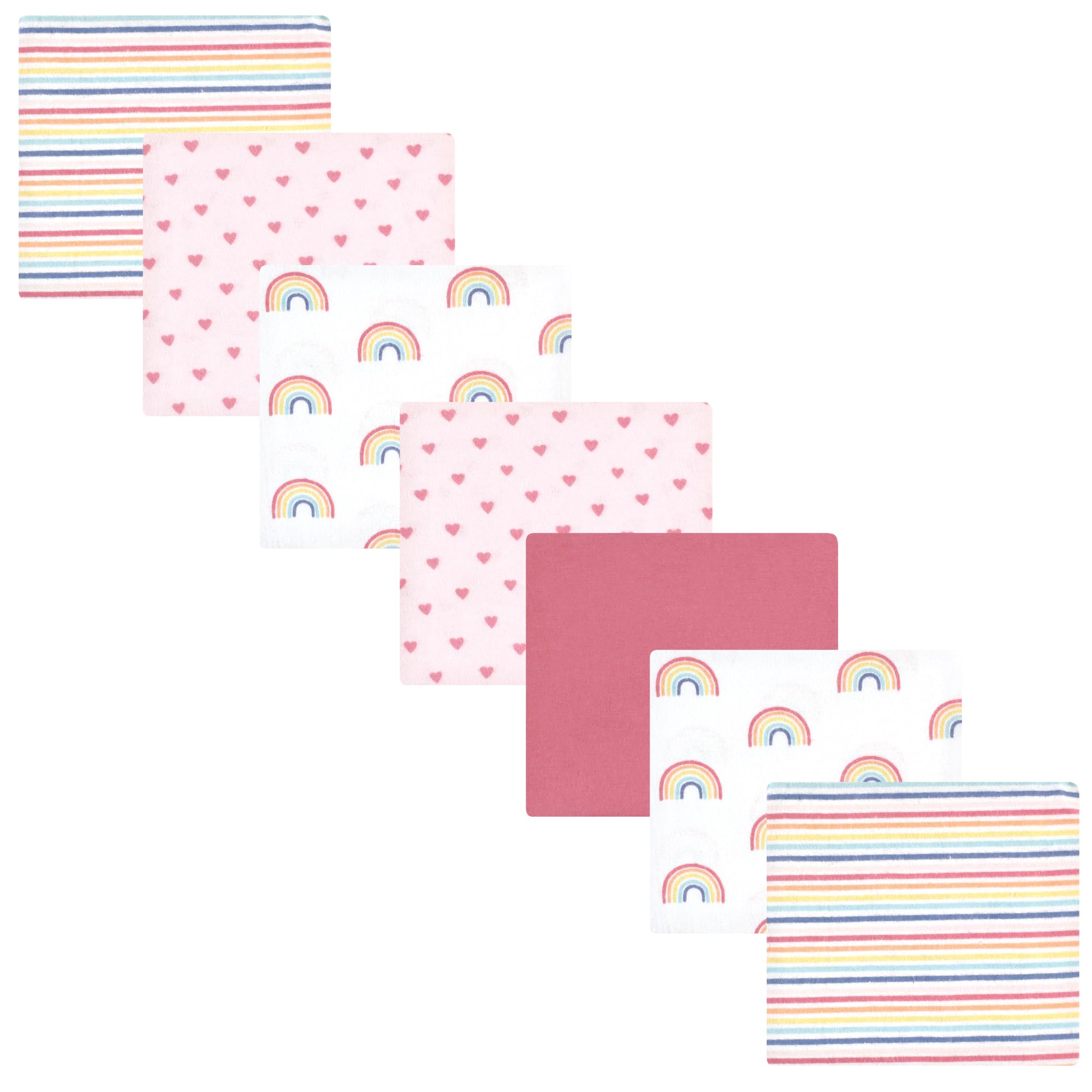Luvable Friends Little Treasure Flannel Receiving Blankets 7pk
