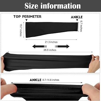 Skylety Leg Sleeves Compression Long Knee Sleeve UV Protect for Men Women Sport Basketball Football