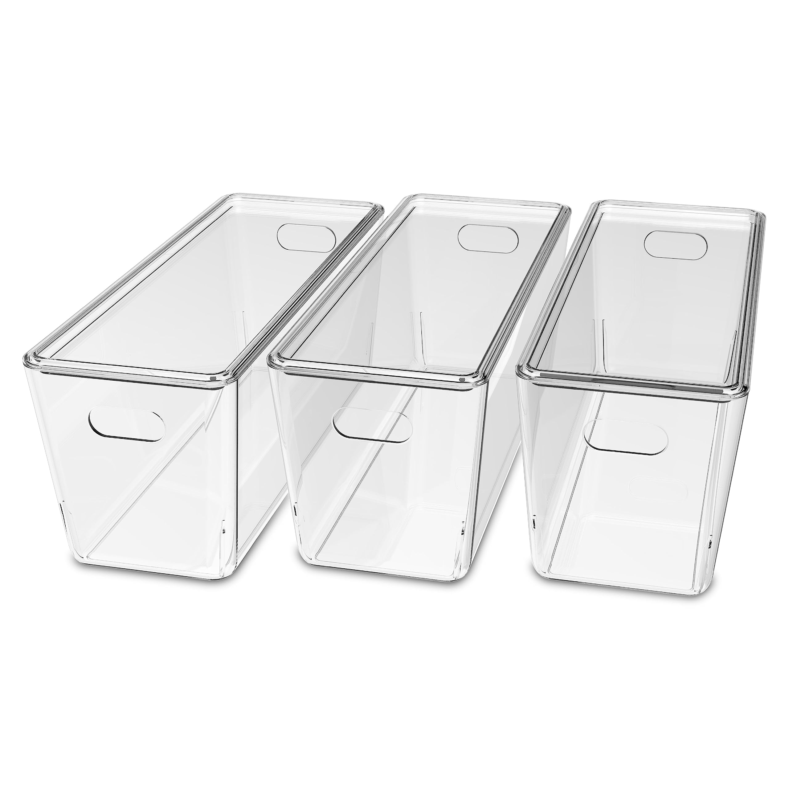 KOLORR Transparent Baskets for Storage with Lid Narrow-5Liter | Multipurpose ...