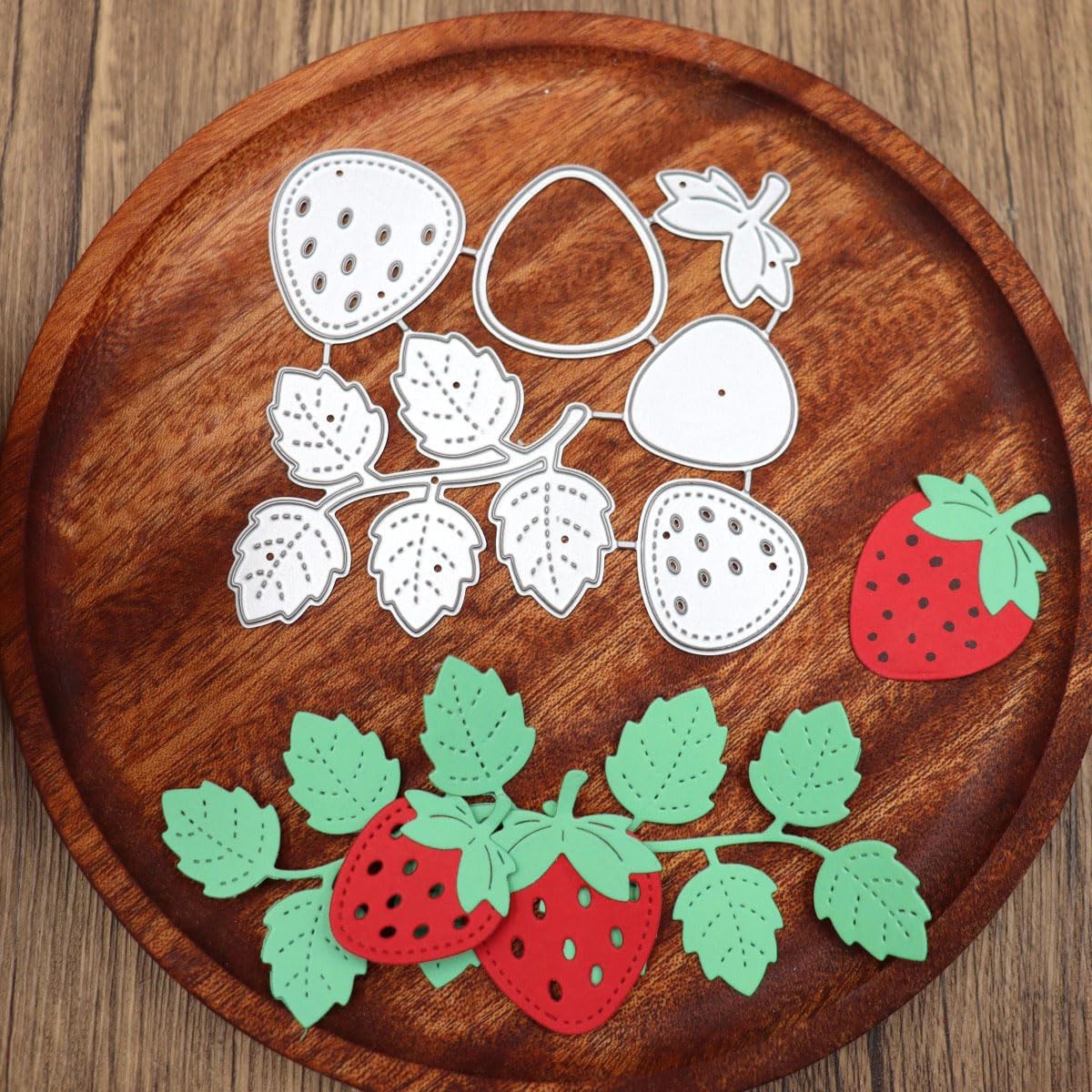 Strawberry Die Cuts for Card Making Fruit Stamps Metal Cutting Dies for DIY Paper Scrapbooking Embossing Crafts