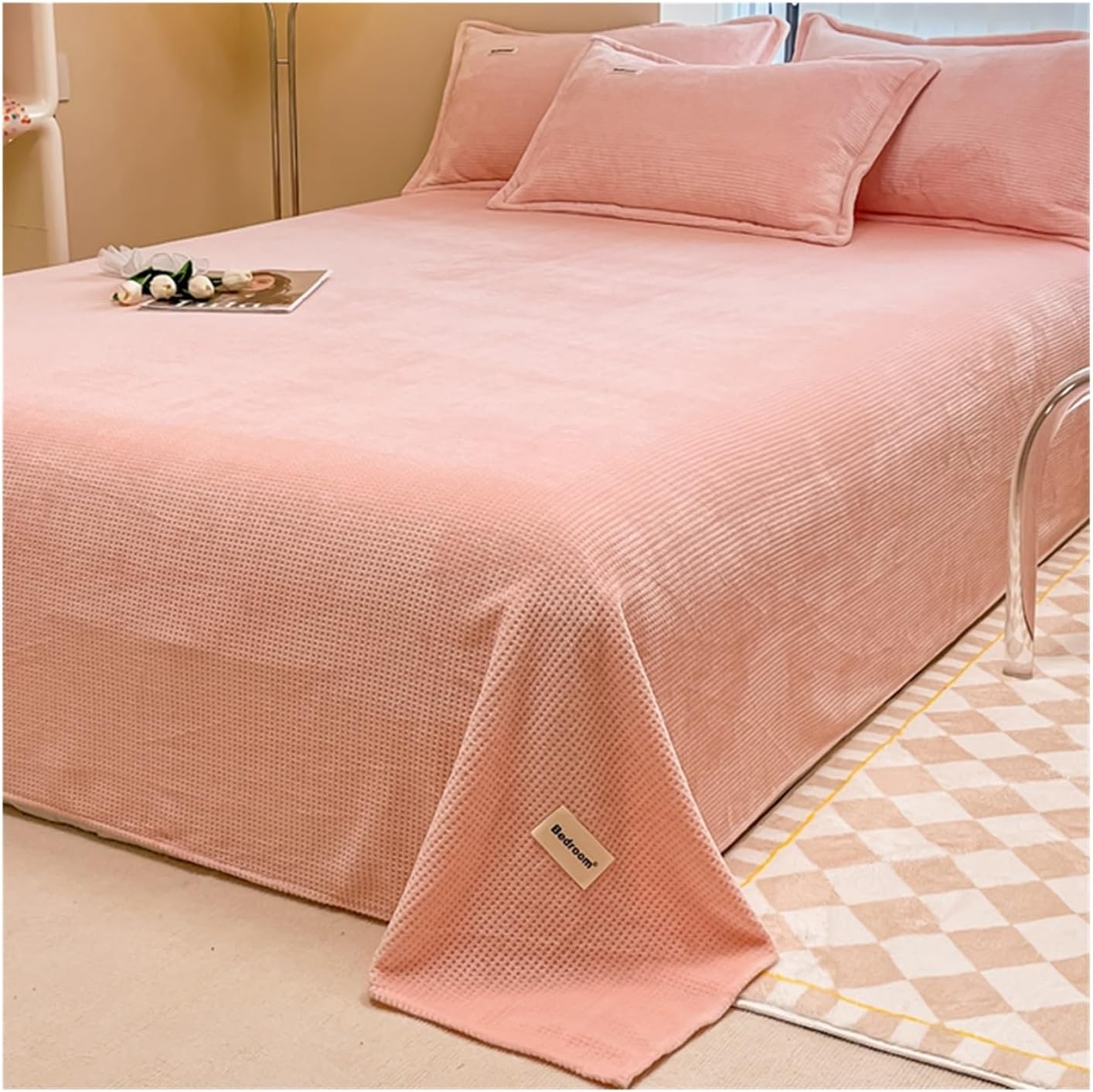 Flannel Bed Sheet Bed Sheet Linen Towel without Elastic Band Fluffy