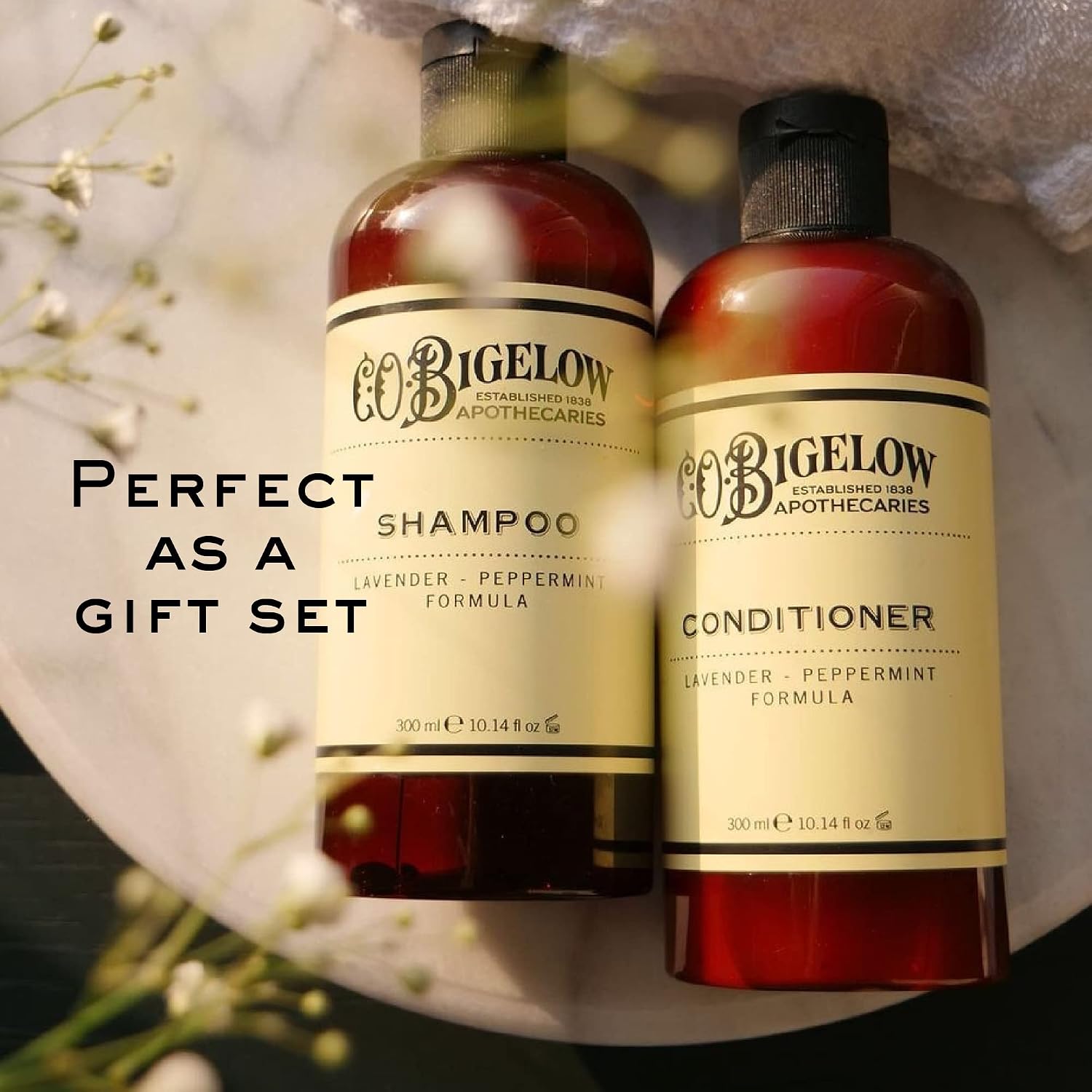 C.O. Bigelow Lavender Peppermint Conditioner, Hydrating Conditioner with Lavender & Peppermint Essential Oils, 10.4 Fl Oz