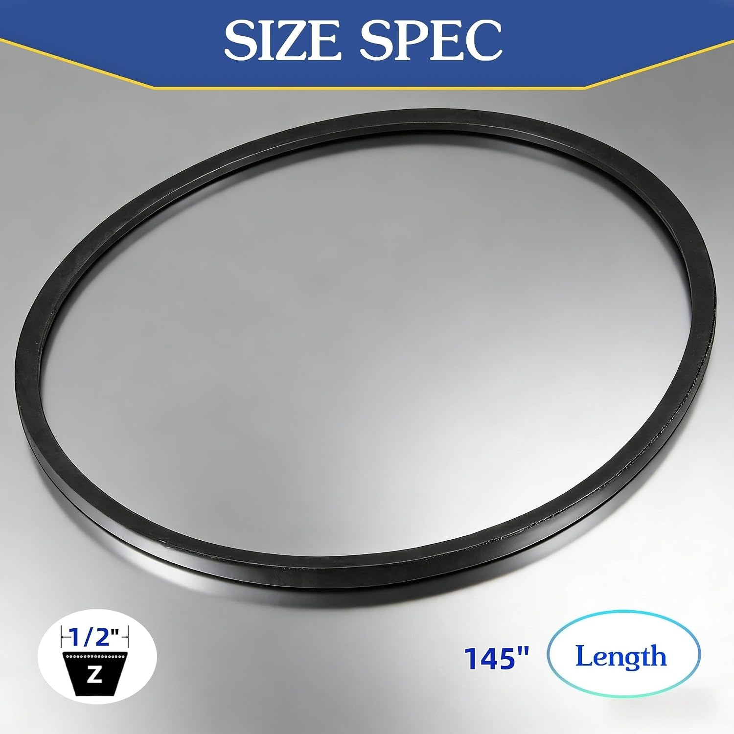 07200023 1/2" x145 Lawn Mower Deck Belt 52" Replacement|Fits Ariens Zoom 1640/1840/2044/2348/2552 & XL Series