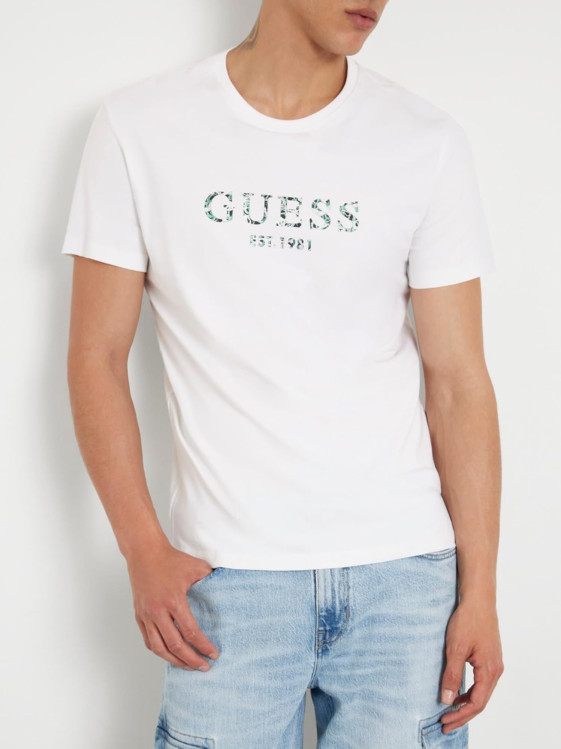 Guess Mens Eco Guess Iridescent Tee - Image 2