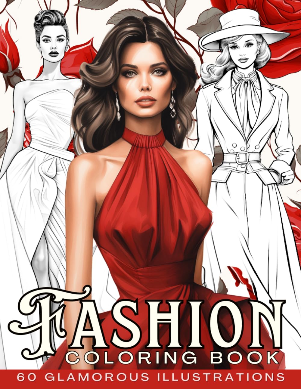 Amazon.com: Fashion Coloring Book for Adults: 60 Beautiful Designs with ...
