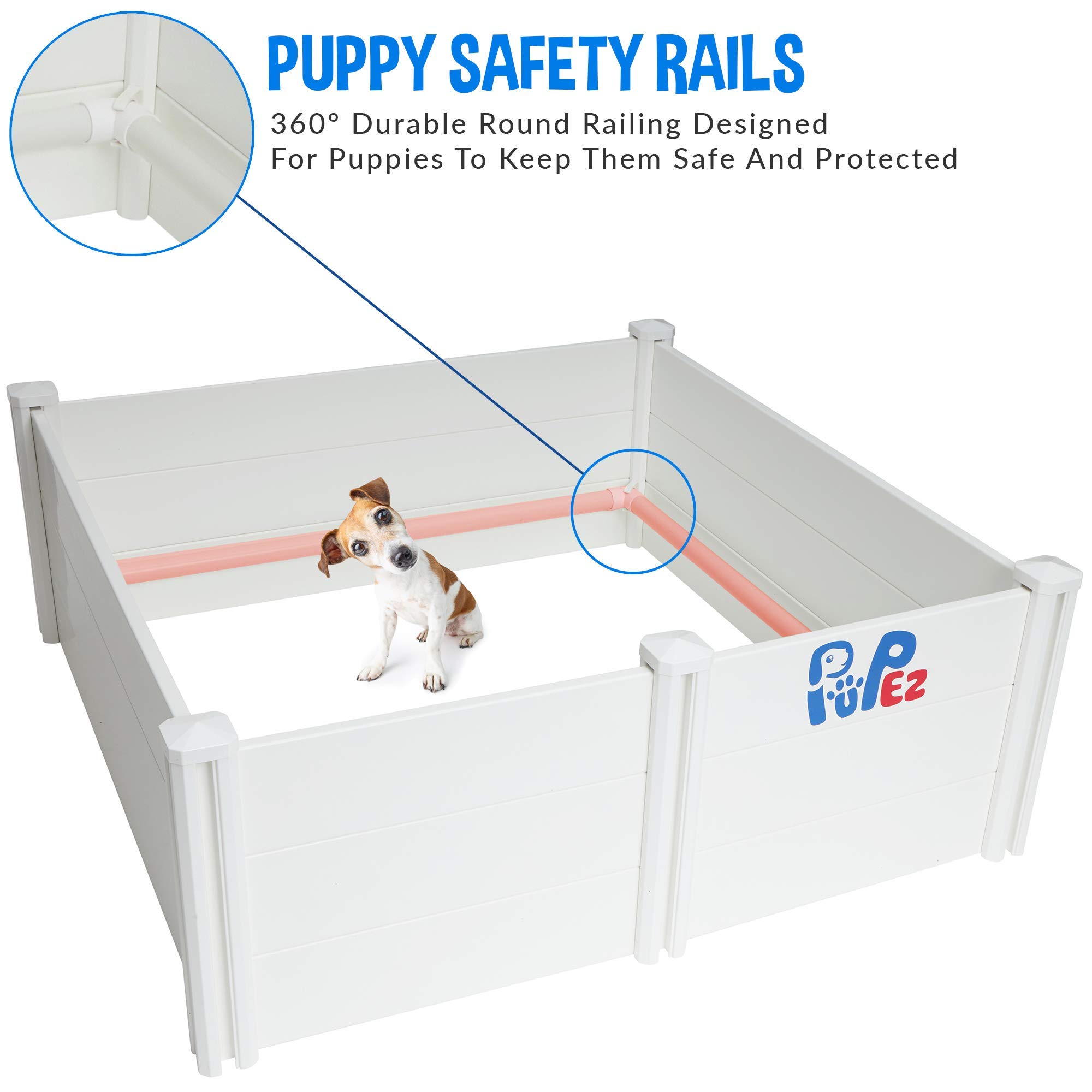 PUPez Whelping Box for Dog Puppy Breeding Large Medium Small Dogs