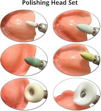 USB Cleaning and Polishing Tool Helps Remove Surface Stains and Refine Edges for a Comfortable Fit Portable Mini Polisher with Complete Polishing Head Set & Step-by-Step Instructions Gift