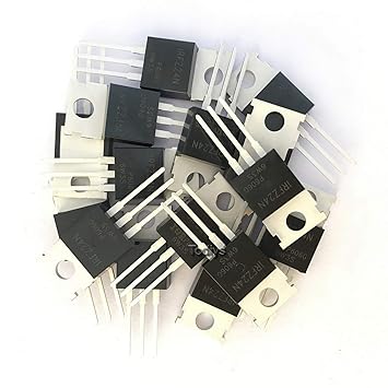 Todiys New 15Pcs for IRFZ24 IRFZ24NPBF 55V 17A TO-220 Power N-Channel Mosfet Transistor IRFZ24N